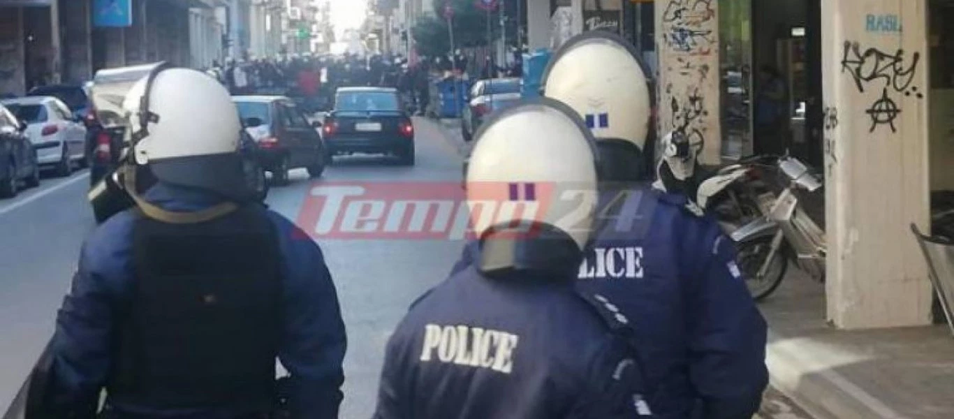 Τρεις συλλήψεις για τα επεισόδια στο κέντρο της Πάτρας - Στην πορεία συμπαράστασης για τον Κουφοντίνα